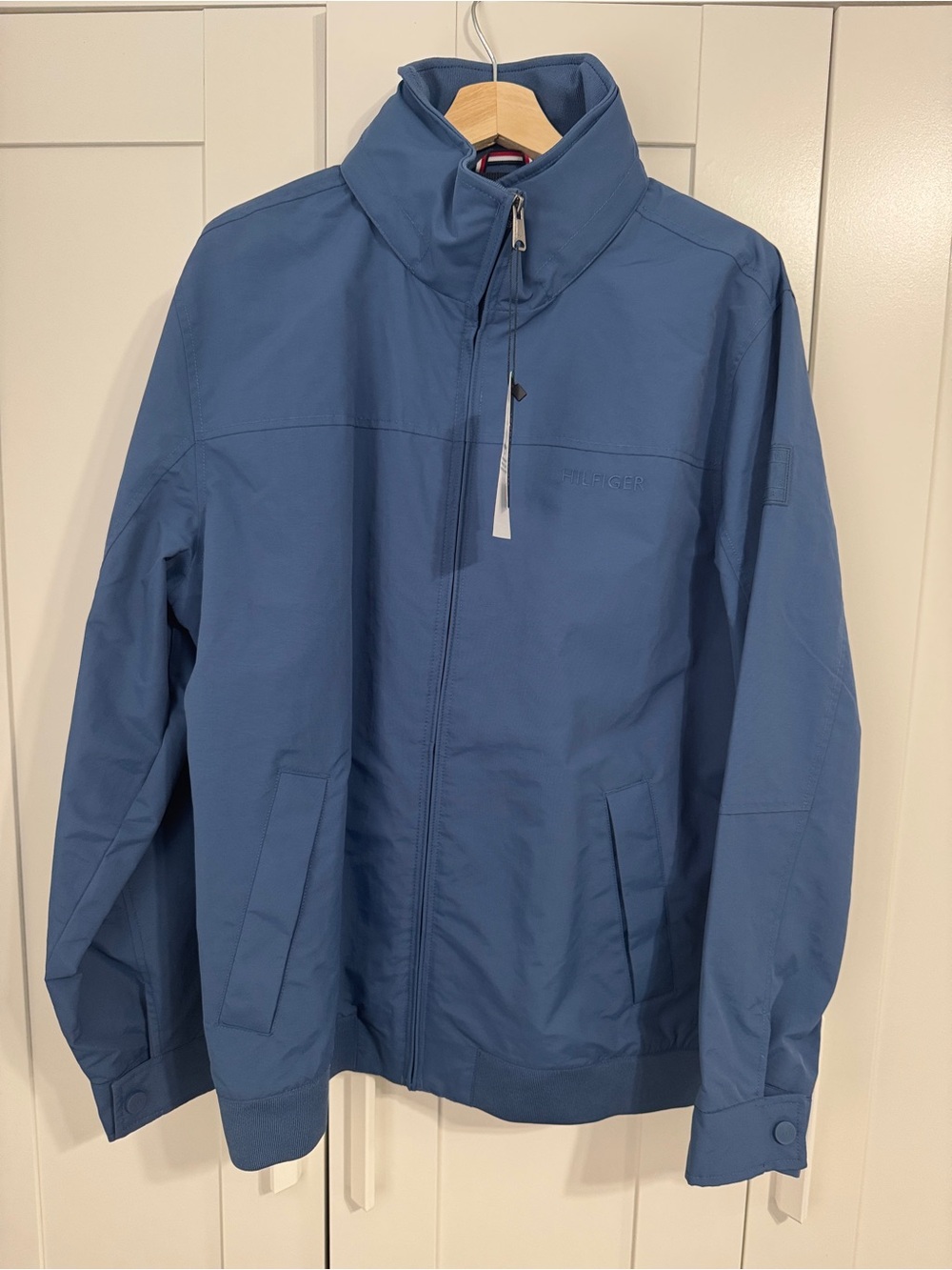 Tommy Hilfiger Men’s Slate Blue Lightweight Zip Jacket